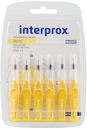 Interprox Premium Mini Periuțe Interdentare Galben 3mm 6 Bucăți