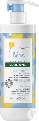 Klorane Bébé Lapte De Toaletă Hidratant Fără Clătire Piele Normală Spre Uscată 500ml