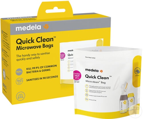 Pungi de sterilizare la microunde Quick Clean, 5 bucati, Medela - imagine 2