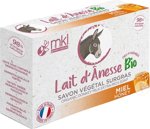 MKL Green Nature Lapte De Măgar Din Săpun Vegetal Cu Miere Organică Din Gers 100g