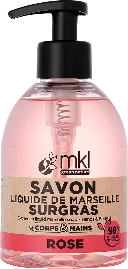 MKL Green Nature Săpun Lichid De Marsilia Surgras Ultra-Hrănitor Trandafir Bio 300ml