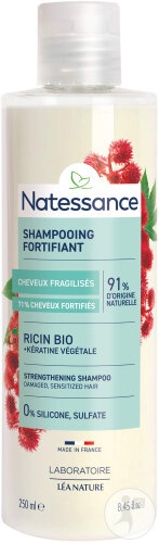 Natessance Șampon Cu Ricin Și Kératină Flacon 250ml