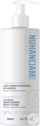 Nuhanciam Lapte Hidratant 24h Pentru Corp Piele Deshidratată Flacon Cu Pompiță 500ml