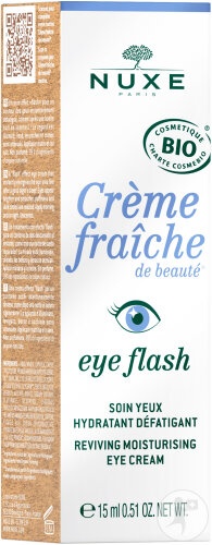 Nuxe Crème Fraîche De Beauté Eye Flash Cremă De Ochi Hidratantă Revigorantă Bio Tub 15ml