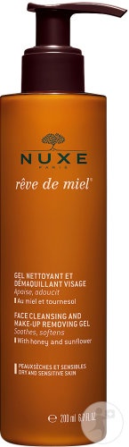 Nuxe Rêve De Miel Gel De Curățare Și Demachiant Pentru Față Piele Uscată Și Sensibilă 200ml
