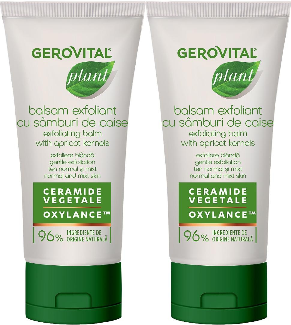 Gerovital Plant Balsam Exfoliant Cu Sâmburi Caise 2x100ml
