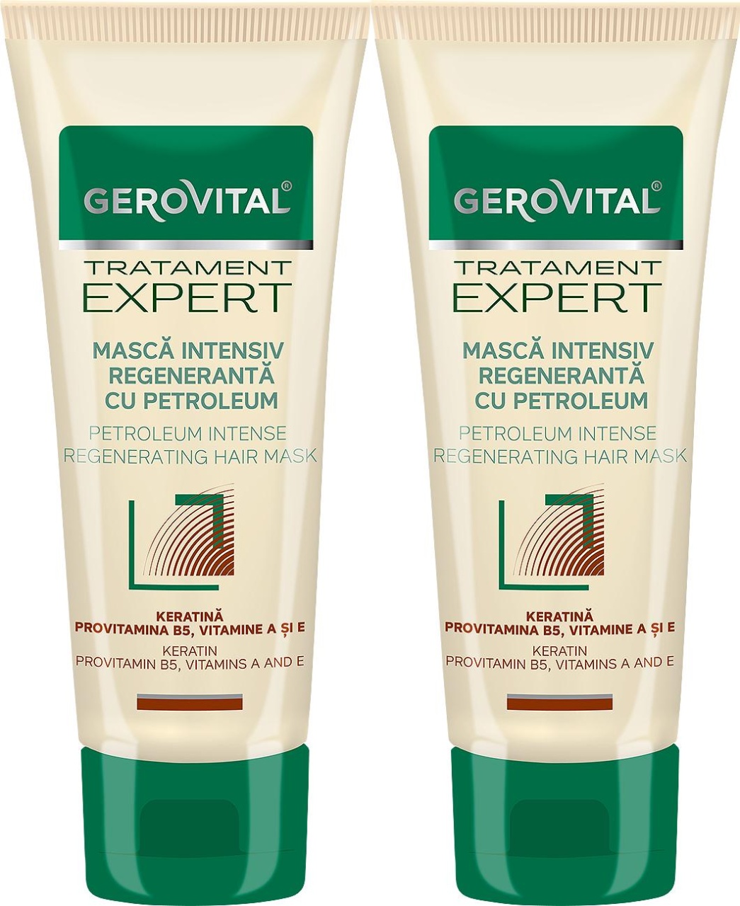 Gerovital Tratament Expert Mască Intensiv Regenerantă Petroleum 2x150ml
