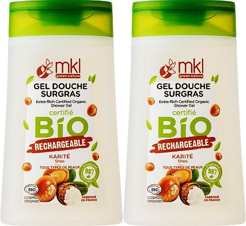 MKL Green Nature Gel De Duș Surgras Ultra-Hrănitor Shea Bio 2x200ml