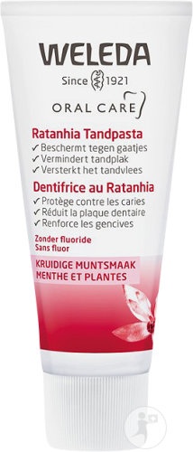 Pasta de dinti fara fluor gingii sensibile cu Ratanhia, 75g, Weleda - imagine 2