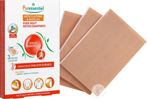 Puressentiel Plasturi Cu Efect De Incalzire Articulații & Mușchi 3 Bucăți
