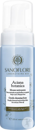 Sanoflore Aciana Botanica Spumă De Apă Pentru Curățare Toate Tipurile De Piele 150ml