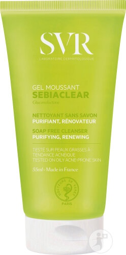SVR Sebiaclear Gel Spumant De Curățare Anti-Imperfecțiuni Piele Grasă Sensibilă 55ml