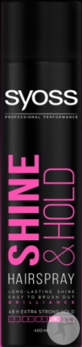 Syoss Shine & Hold Spray Laque 400ml