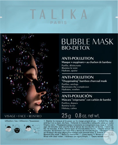 Talika Bubble Mask Bio-Detox Mască Oxigenantă Efect Anti-Poluare 1 Bucată
