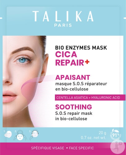 Talika Cica Repair+ Mască SOS Reparatoare Calmantă Din Bio-Celuloză 20g