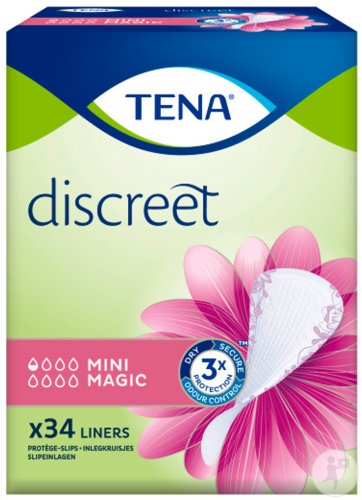 Tena Discreet Mini Magic Absorbante Zilnice Pentru Scurgeri Urinare Ocazionale 34 Bucăți