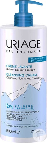 Uriage Eau Thermale Cremă De Curățare Ten-Corp-Păr Piele Sensibilă 500ml