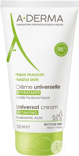 A-Derma Cremă Universală Hidratantă Cu Acid Hialuronic Pentru Pielea Fragilă 150ml