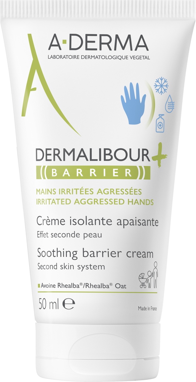 Crema de maini izolanta Dermalibour+ Barrier, 50ml, A-Derma - imagine 2