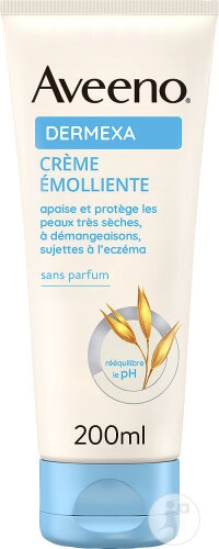 Aveeno Dermexa Cremă Emolientă Fără Parfum Tub 200ml