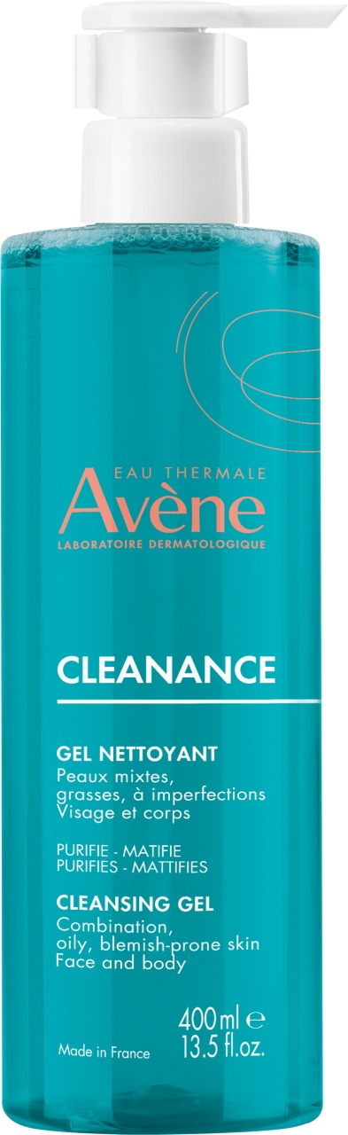 Avène Cleanance Gel Curățare Matifiant Purifiant Ten Gras 400ml