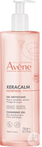 Avène Xeracalm Nutrition Gel De Curățare Față Și Corp Piele Sensibilă Uscată 750ml