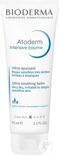 Bioderma Atoderm Intensive Balsam Ultra‑Calmant Pentru Piele Sensibilă Și Foarte Uscată 75ml