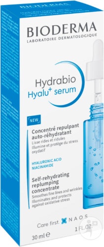 Bioderma Hydrabio Hyalu+ Ser Concentrat Repulpant Auto-Hidratant Piele Deshidratată 30ml