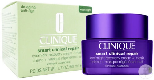 Clinique Smart Clinical Overnight Cream + Regenerating Night Mask Cremă Noapte Mască Regenerantă Borcan 50ml