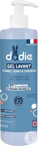 Dodie Gel De Curățare 3 în 1 Față/Corp/Păr Flacon Cu Pompă 500ml