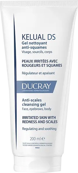Ducray Kelual Ds Gel De Curățare Antimătreață Piele Iritată Cu Roșeață 200ml