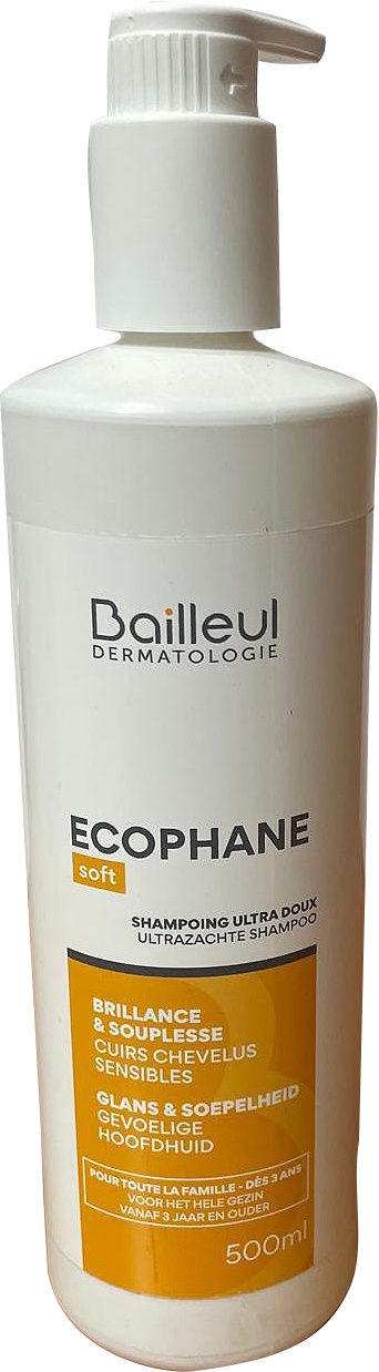 Ecophane Soft Șampon Ultra Delicat Pentru Strălucire Și Suplețe Scalp Sensibil 500ml