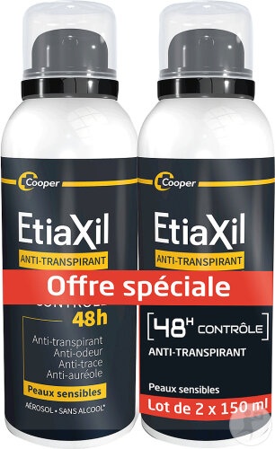 Etiaxil Deodorant Anti-Transpirant Bărbați Transpirație Moderată 48h 2x150ml