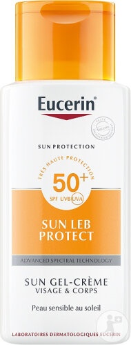 Eucerin Sun LEB Protect SPF50+ Gel-Crème Visage & Corps Tub 150ml
