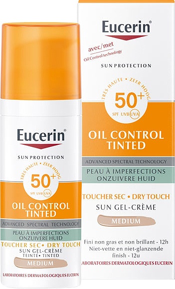 Eucerin Sun Oil Control Gel Crema Colorata Spf50 Medium 50ml