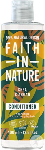 Faith In Nature Karité și Argan Balsam Pentru Păr Uscat și Foarte Uscat 400ml