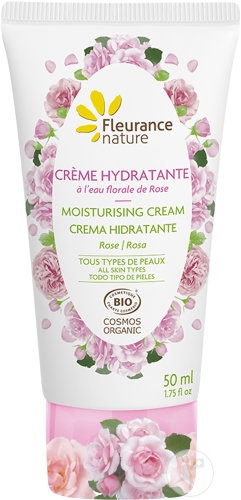 Fleurance Nature Cremă Hidratantă Cu Apă Florală De Trandafiri Toate Tipurile De Piele 50ml