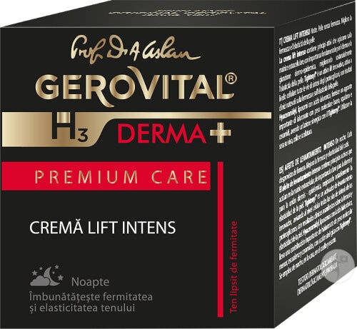 Crema lift intens H3 Derma+ Premium Care, 50 ml, Gerovital - imagine 4