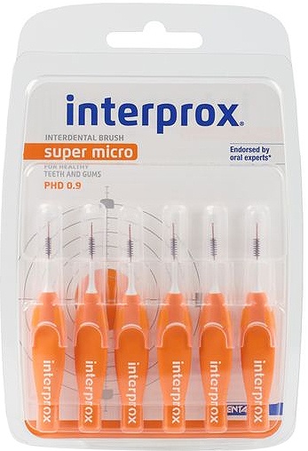 Interprox Interproximal Premium Super Micro Orange 0.9mm 6 Bucăți