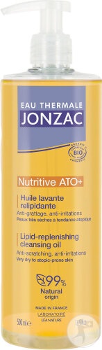 Jonzac Eau Thermale Nutritive AP+ Ulei De Duș Relipidant Bio Flacon Cu Pompiță 500ml
