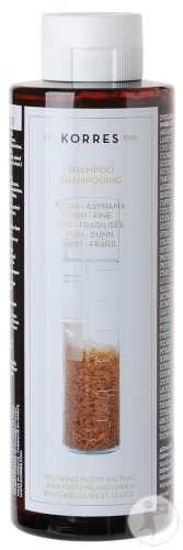 Korres Șampon Pentru Volum Cu Proteine De Orez Și Tei Pentru Păr Subțire/Fragil 250ml