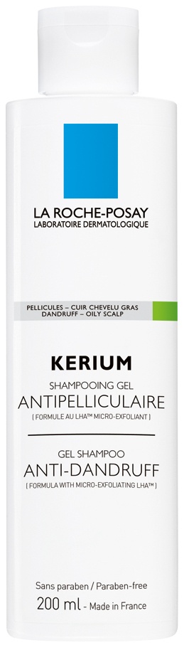 La Roche-Posay Kerium Șampon-Gel Antimătreață Păr Gras 200ml