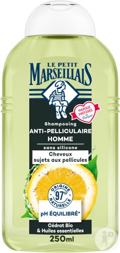 Le Petit Marseillais Șampon Infuzie Anti-Mătreață Uleiuri Esențiale Cedrat 250ml
