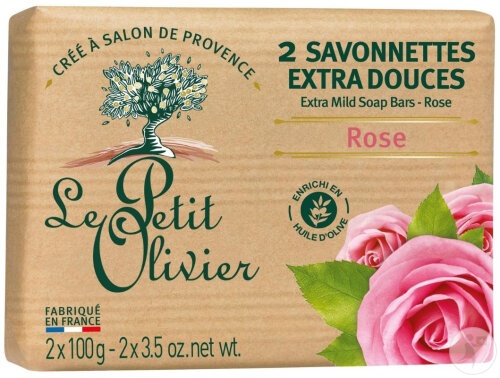 Le Petit Olivier Săpun Extra Delicat Trandafir 2x100g