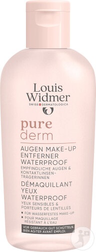 Louis Widmer Purederm Demachiant Pentru Ochi Waterproof Fără Parfum Flacon 100ml