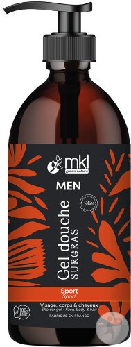 Mkl Green Nature Gel De Duș Bărbați Sport Surgras Corp Păr Față 1l