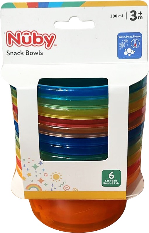 Nûby Set Boluri 300ml Cu Capace 6 Bucăți