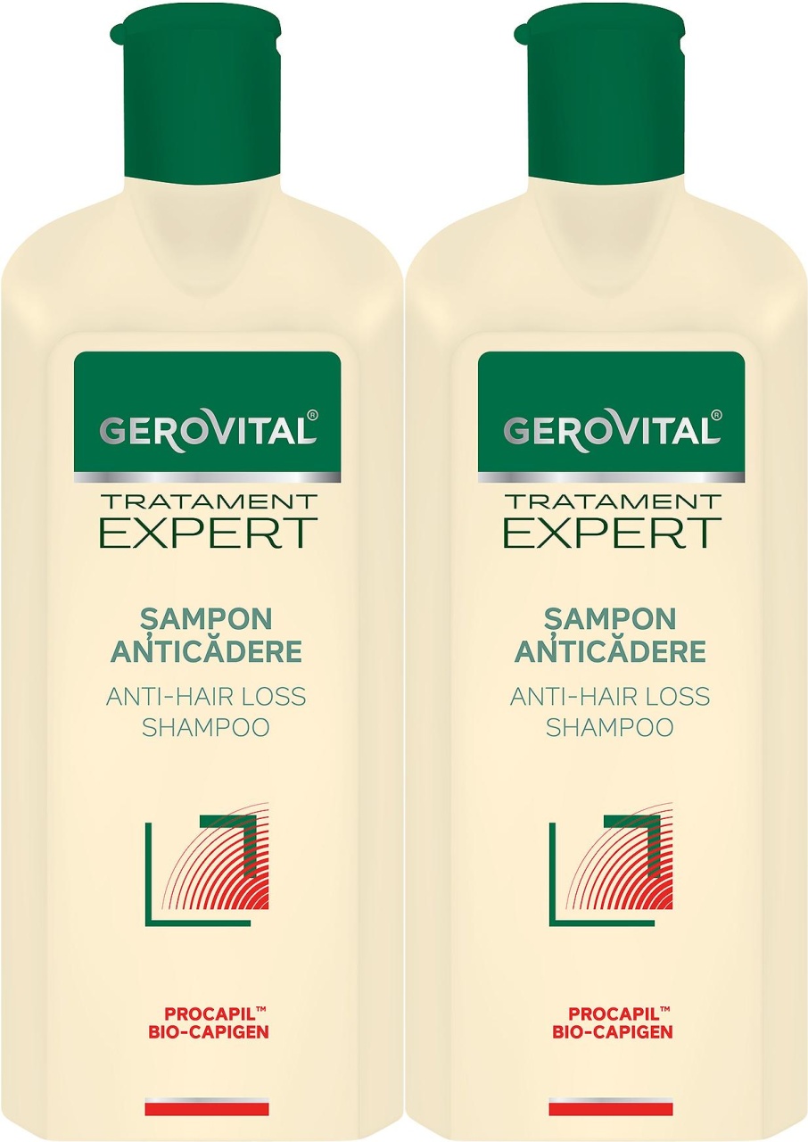 Gerovital Tratament Expert Șampon Anticădere 2x250ml