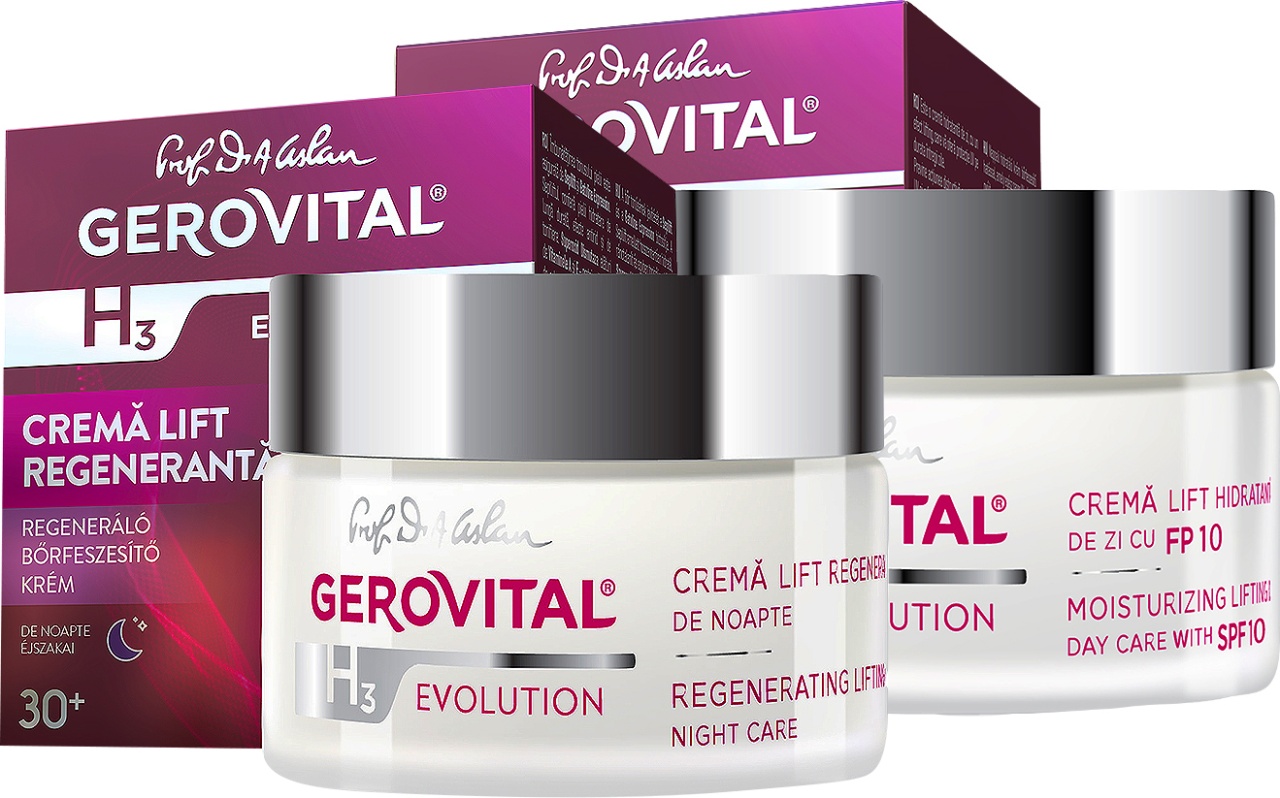 Gerovital H3 Evolution Cremă Lift De Noapte + Cremă Lift Hidratantă SPF10