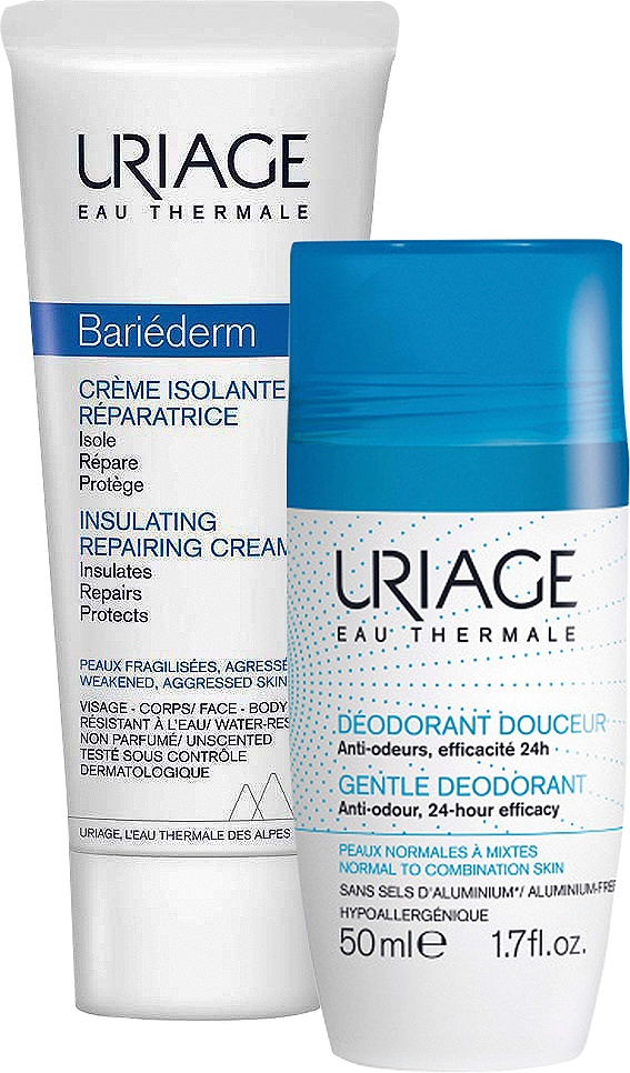 Uriage Deodorant + Bariéderm Crema Reparatoare